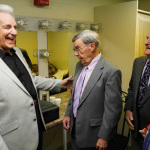 Del McCoury and Herschel Sizemore at the Sizemore Benefit Show in Roanoke (2/19/12) - photo © Dean Hoffmeyer