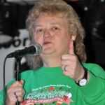 Host Lorraine Jordan at the 2017 Christmas in the Smokies - photo © Bill Warren