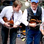 Stuart Duncan and Mike Compton at the Soggy Bottom Boys show in Galtinburg (3/22/14) - photo by Jessica Boggs