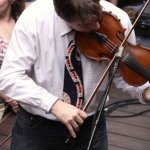 Stuart Duncan at the Soggy Bottom Boys show in Galtinburg (3/22/14) - photo by Jessica Boggs