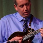 Gary Dalrymple with The Spinney Brothers at the 2013 SOIMF - photo by Bill Warren