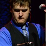 Noah Brown with Ralph Stanley II at the 2014 Fall Southern Ohio Indoor Music Festival - photo by Bill Warren