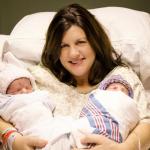 Tina Steffey with her handsome young sons - Riley (left) and Andrew