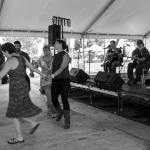 Dance Tent with Rodney Sutton Calling and Virginia Luthiers Band at Wide Open Bluegrass 2016 - photo © Tara Linhardt