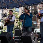 Steve Gulley and New Pinnacle at City Plaza Stage at Wide Open Bluegrass 2016 - photo © Tara Linhardt