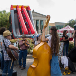 Kids parking lot jam at Wide Open Bluegrass 2016 - photo © Tara Linhardt