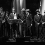 Earls of Leicester accept their Entertainer of the Year award at the 2016 International Bluegrass Music Awards - photo © Tara Linhardt