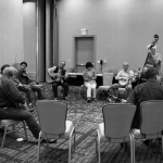 International jam at the Marriott at World of Bluegrass 2015 - photo © Tara Linhardt