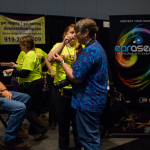 Erasers booth at World of Bluegrass 2015 - photo © Tara Linhardt