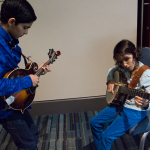 Old time jam at Wide Open Bluegrass 2015 - photo by Tara Linhardt