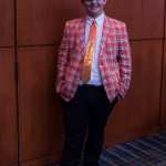 Bluegrass kid with great fashion sense at Wide Open Bluegrass 2015 - photo by Tara Linhardt