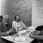 Working the Gig Fair at World of Bluegrass 2016 - photo © Tara Linhardt