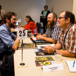 Working the Gig Fair at World of Bluegrass 2016 - photo © Tara Linhardt