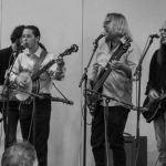 Ray Cardwell & Tennessee Moon with Pat Flynn at World of Bluegrass 2016 - photo © Tara Linhardt