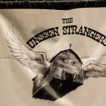 Canadian Band's banner hanging at their booth in Exhibition Hall at World of Bluegrass 2016 - photo by Tara Linhardt