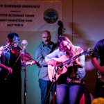Gold Heart showcasing in the Marriott at World of Bluegrass 2016 - photo by Tara Linhardt