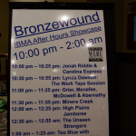 Bronze wound showcase at World of Bluegrass 2016 - photo by Tara Linhardt