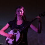 Gina Clowes with Chris Jones & the Night Riders showcasing at World of Bluegrass 2016 - photo by Tara Linhardt