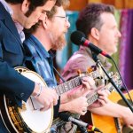 Noam Pikelny, Tim O'Brien and Bryan Sutton at Telluride 2013 - photo © Jason Lombard