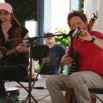 Sarah Jarosz and Tim O'Brien at Telluride 2013 - photo © Jason Lombard
