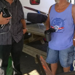 Artie Werner and Don Morgan at The Brown County Bluegrass Festival - photo courtesy of Carmen Dills