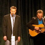 Father and Son: Brad and Steve Gulley on the set of Christmas: The Mountain Way (June 2012) - photo by Penni McDaniel