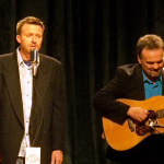 Father and Son: Brad and Steve Gulley on the set of Christmas: The Mountain Way (June 2012) - photo by Penni McDaniel