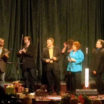 Artists on the set of Christmas: The Mountain Way (June 2012) - photo by Penni McDaniel