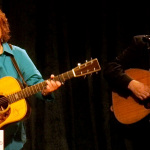 Dale Ann Bradley and Steve Gulley on the set of Christmas: The Mountain Way (June 2012) - photo by Penni McDaniel