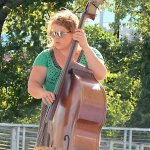 Ashley Caudill with Travelin' McCourys at Cumberland Park (9/23/12) - photo by Woody Edwards