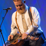 Michael Stockton with Flatt Lonesome at Wide Open Bluegrass 2015 - photo © Todd Powers