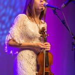 Kate Lee with the O'Connor Family Band at Wide Open Bluegrass 2015 - photo © Todd Powers