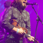 Jeremy Garrett with Infamous Stringdusters at Wide Open Bluegrass 2015 - photo © Todd Powers