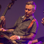 Andy Hall with Infamous Stringdusters at Wide Open Bluegrass 2015 - photo © Todd Powers