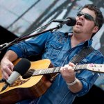 Brandon Rickman with Lonesome River Band at 2014 Wide Open Bluegrass - photo © Todd Powers