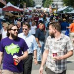 Street festival at 2014 Wide Open Bluegrass - photo © Todd Powers
