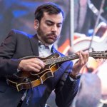 Mike Guggino with Steep Canyon Rangers at 2014 Wide Open Bluegrass - photo © Todd Powers