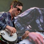 Dave Johnston with Yonder Mountain String Band at the 2014 Wide Open Bluegrass Festival in Raleigh, NC - photo ©Todd Powers