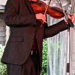 Josh Goforth with Town Mountain in Norfolk, VA (4/26/12) - photo by Woody Edwards