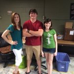 Sarah, Josh, and Brianna Harris at Duck Commander