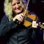 Deanie Richardson with Sister Sadie at World of Bluegrass 2014 (9/30/14) - photo by Bill Warren