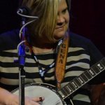 Gena Britt with Sister Sadie at World of Bluegrass 2014 (9/30/14) - photo by Bill Warren