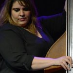 Beth Lawrence with Sister Sadie at World of Bluegrass 2014 (9/30/14) - photo by Bill Warren