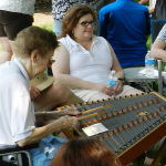 Hammer dulcimer jam at the 2012 Vandalia Gathering - photo by Valerie Gabehart