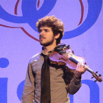 Alex Hargreaves with Sarah Jarosz at The Ryman (June 21, 2012) - photo by Daniel Mullins