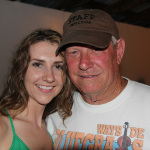Ashlee Blankenship with Carl 'Stoney' Stone at Wayside Bluegrass Festival (July 2012) - photo © Laura Tate Photography