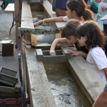 Gem mining for kids at the 2016 Wide Open Bluegrass festival - photo by Frank Baker