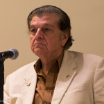 Hall of Fame member Larry Sparks told great stories at the Hall of Fame seminar at Wide Open Bluegrass 2016 - photo © Tara Linhardt