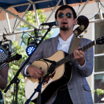 Leslie Harrigill and Buddy Robertson with Flatt Lonesome at Wide Open Bluegrass 2016 - photo © Tara Linhardt