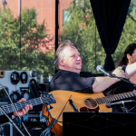 Symphony of the Mountains getting ready to perform with the Kruger Brothers at Wide Open Bluegrass 2016 - photo © Tara Linhardt
